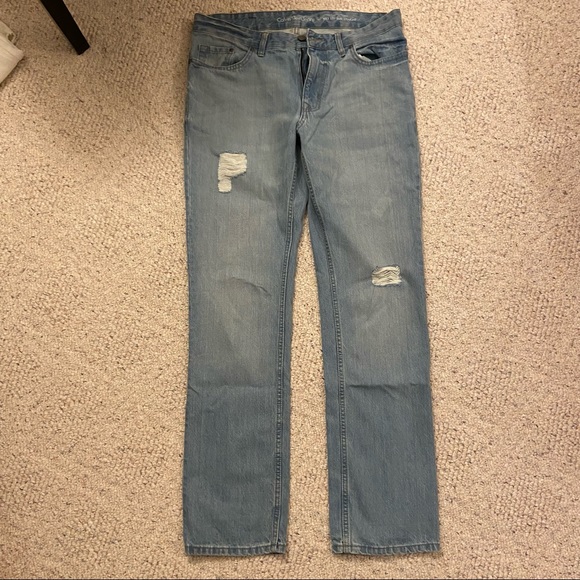 Men’s Calvin Klein Slim Straight Light-wash Jeans - Picture 2 of 6